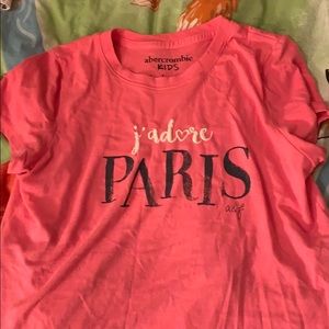 abercrombie kids pink lacey t shirt